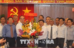 Lãnh đạo TP Hồ Chí Minh chúc mừng Cơ quan TTXVN nhân Ngày Báo chí Cách mạng 